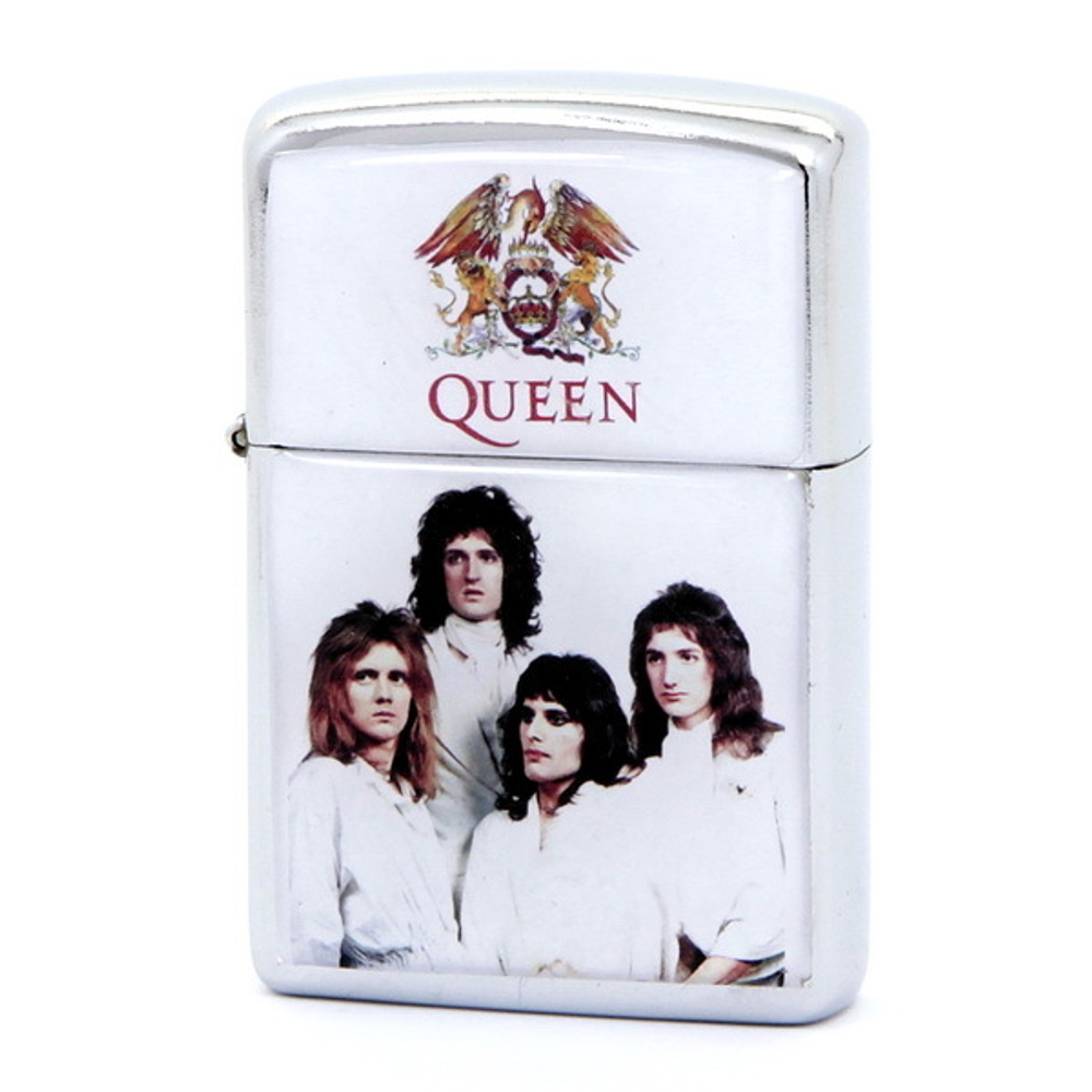 Зажигалка Queen группа на белом (434)