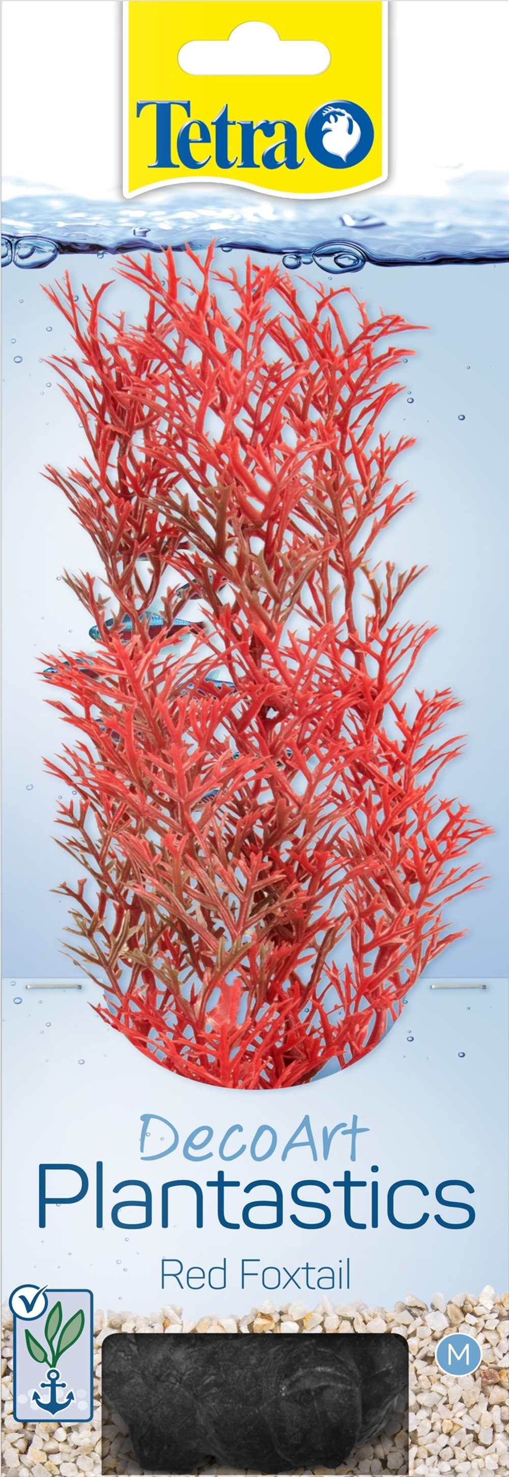TETRA DecoArt Plant Растение пластиковое Foxtail Red (Перистолистник красный)