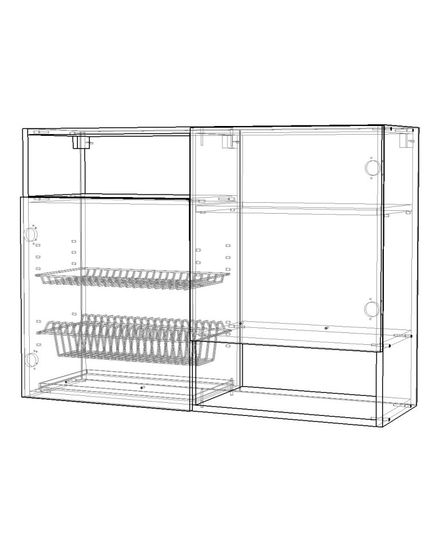 Шкаф-сушка  кухонный  ТОКИО-22-172-500-500 /1000*720*323/