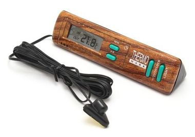 Термометр BT-7 (wood) внутр/наружн+часы (с подсветкой) KING BT-7 (wood)