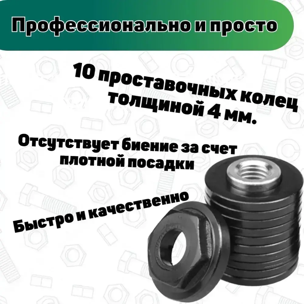 Насадка штроборез для штробления канавки М14 ( комплект ), ТМ Технолиониум