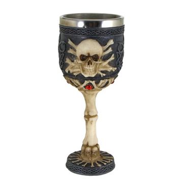 Бокал Череп с костями 16 см