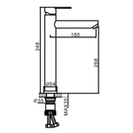 Смеситель для раковины, Frap, корот изл, с картриджем, нерж, F10801-2