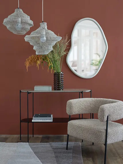 Светильник подвесной vinger, D34х35 см, бежевый