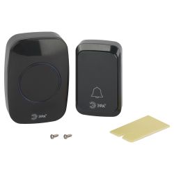 Звонок дверной ЭРА C88 беспроводной черный 38 мелодий