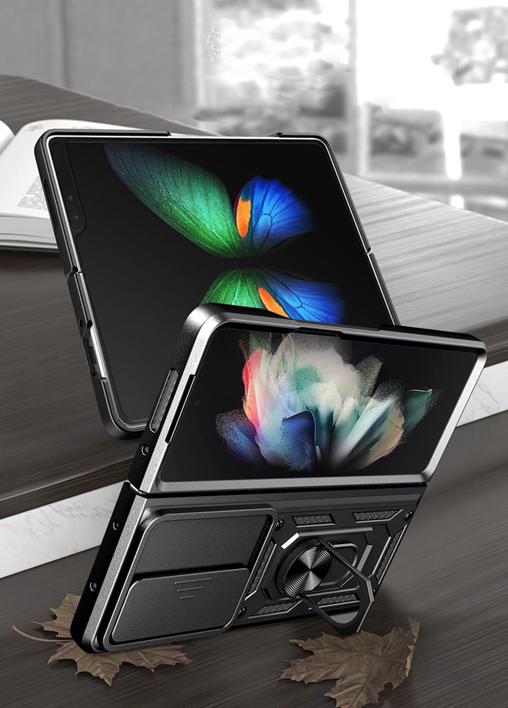 Чехол с кольцом Bumper Case для Samsung Galaxy Z Fold 3
