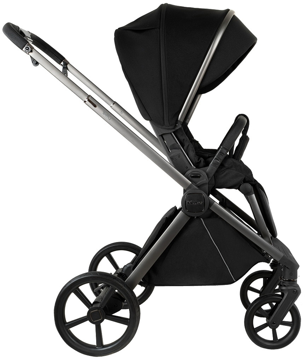 Детская коляска Pituso Teffy 2 в 1 Caviar Black/Graphite