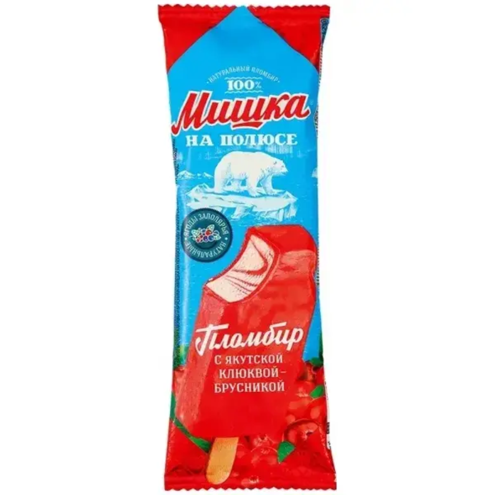Мороженое Мишка на полюсе Брусника-клюква 75 гр