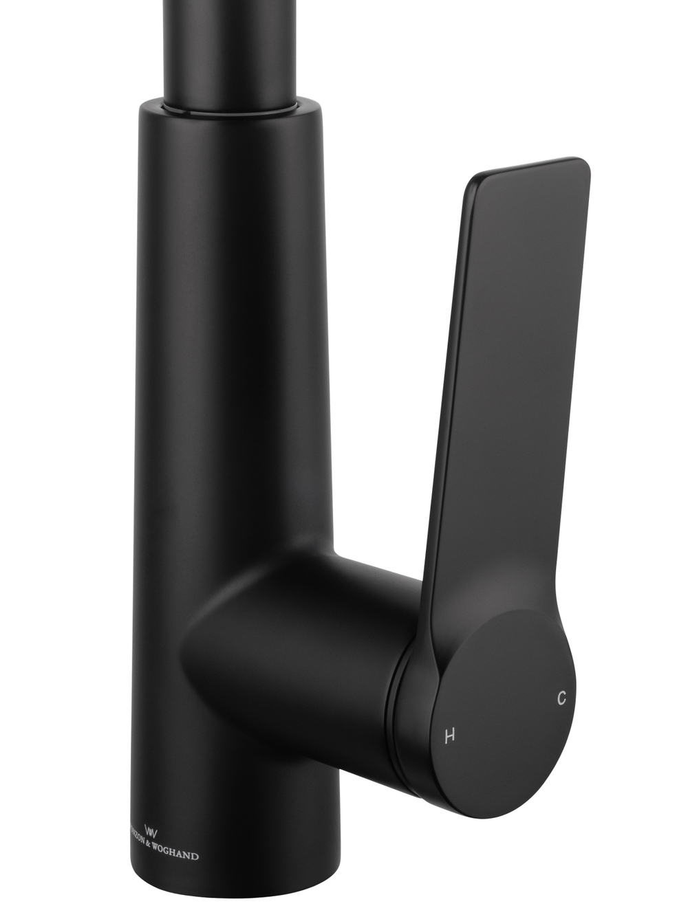 Смеситель для кухни с выдвижным изливом WONZON & WOGHAND, Черный матовый (WW-A20782-MB)