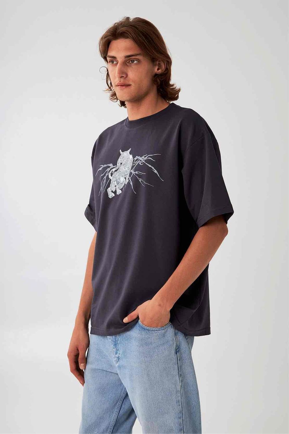 Футболка HELGI INGVARR Арысь-Поле Серая