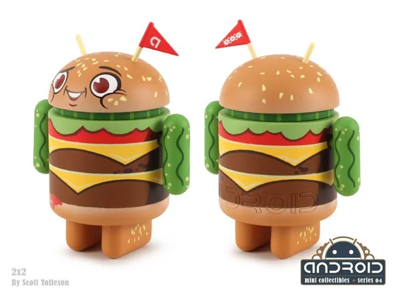 Android mini collectible series 04 робот коллекционный Бургер (Burger 2x2)