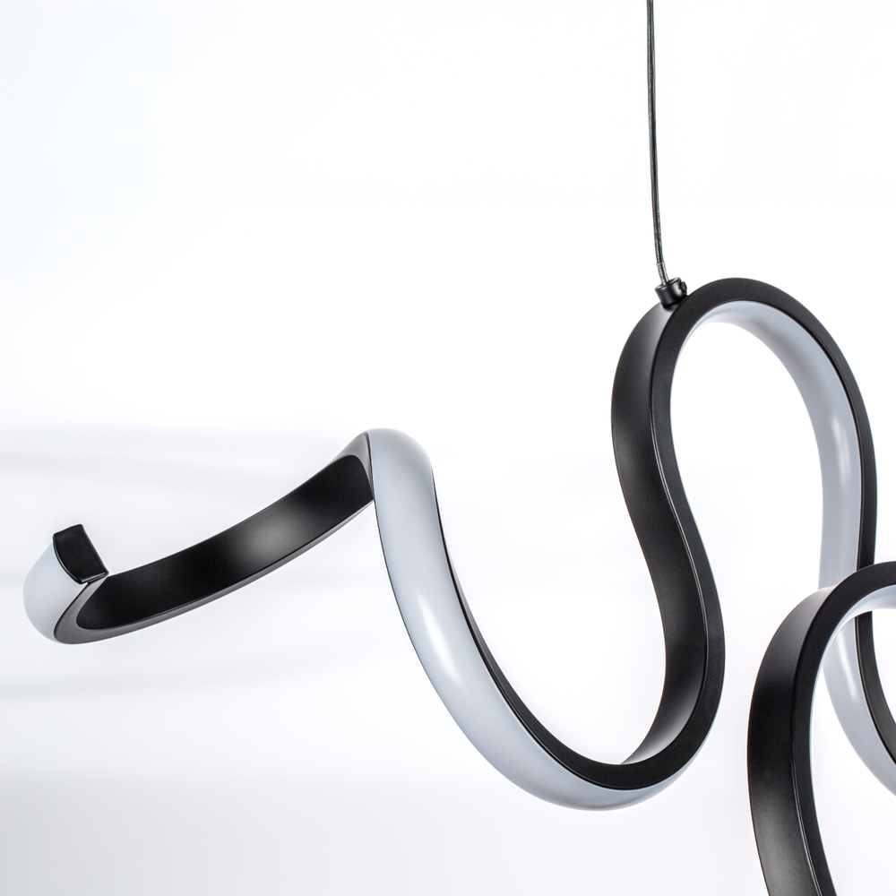 637117 Люстра CORINTO 60W LED 2380LM ЧЕРНЫЙ 3000K