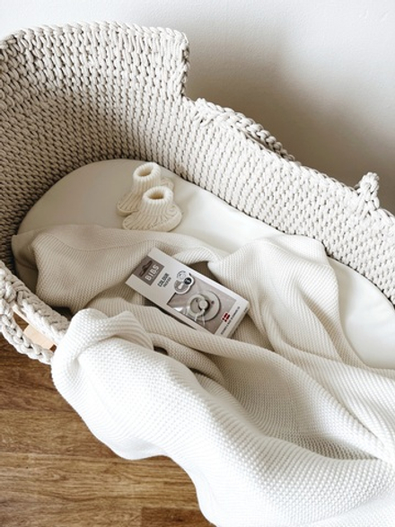 Плед вязаный classic экрю