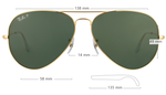 Ray Ban Aviator RB 3025 001/58 / 58 мм