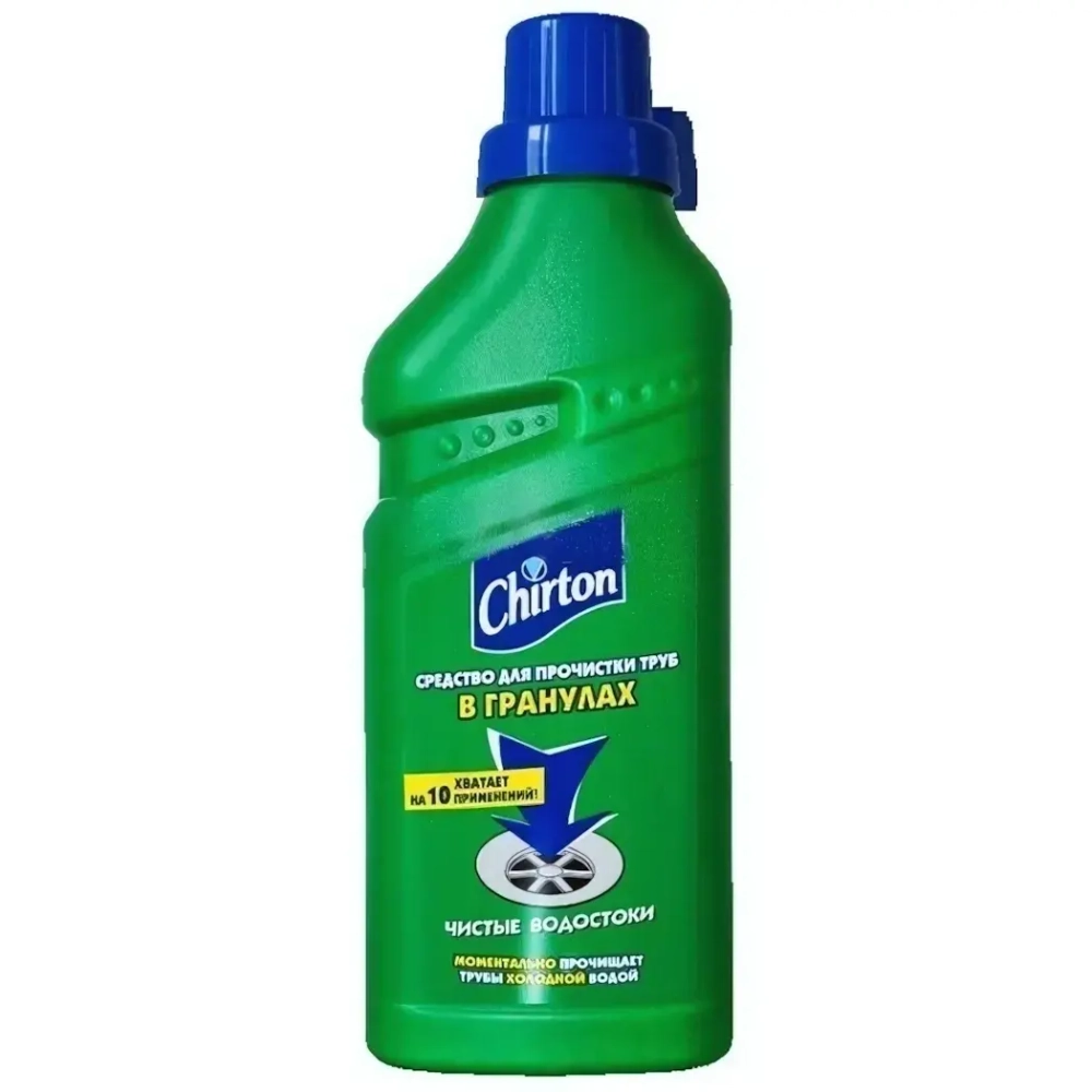 Средство для прочистки труб CHIRTON холодной водой в гранулах 600 г