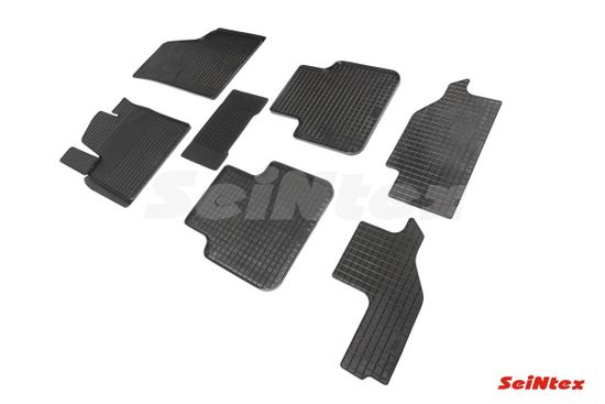 Резиновые коврики в салон Volkswagen Teramont (2017-наст. время) "Сетка"