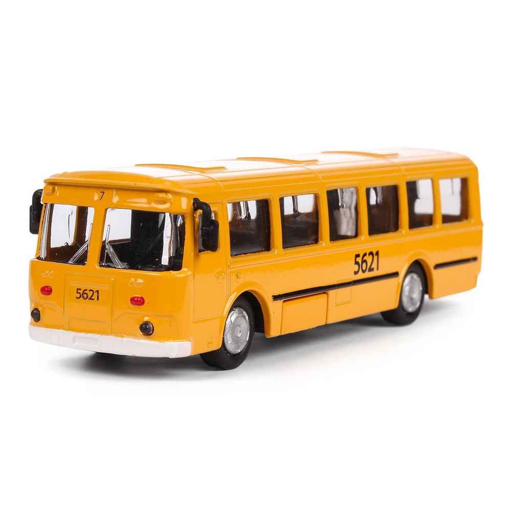 Модель ин. мет. "Автобус ЛиАЗ-677" 15см, двери, в ассорт.SB-16-57-DB (Технопарк)