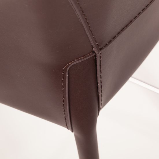 Стул полубарный GIO, кожа коричневый