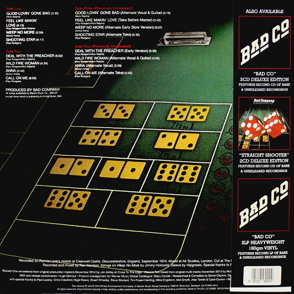 Bad Company / Straight Shooter (2LP)
