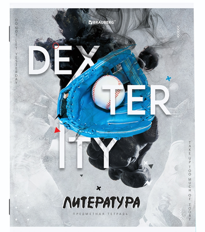 Тетрадь предмет. А5 48л. линия "Sport Club" Литература, подсказ (BRAUBERG)