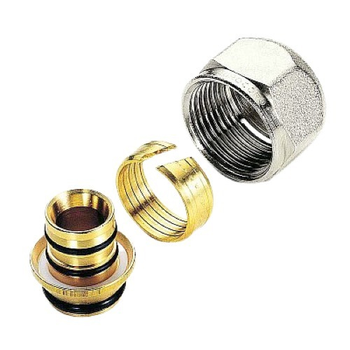 Соединитель для металлопластиковой трубы Евроконус 16*1/2