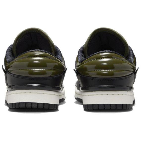 Кроссовки NIKE Dunk для скейтбординга Низки Зелено-черные Кроссовки