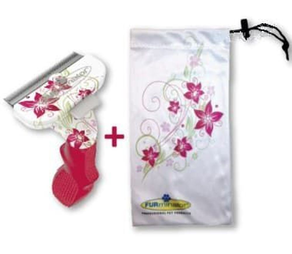 FURminator для кошек больших длинношерстных пород Long Hair Large Cat Flower Design 7 см