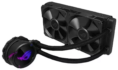 Водяное охлаждение CPU Asus ROG STRIX LC II 240 120mm Liquid CPU Cooler, 2 x 12cm PWM Fan