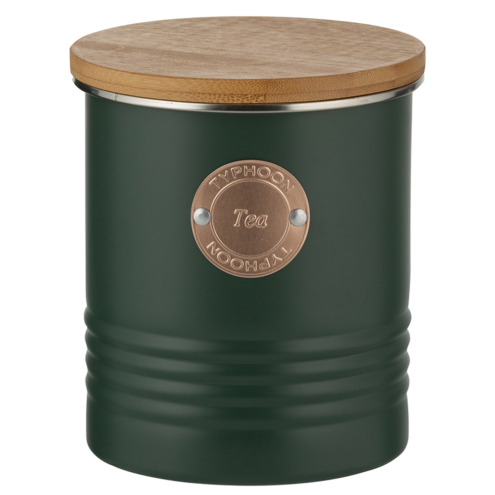 Банка для чая living, 1 л, зеленая