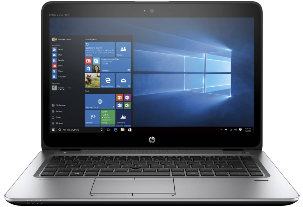 14" Ноутбук HP EliteBook 745 G3 (1920x1080, AMD Pro A8-9600B, RAM 8ГБ,SSD 256ГБ, AMD Radeon R5, Win 10Pro)