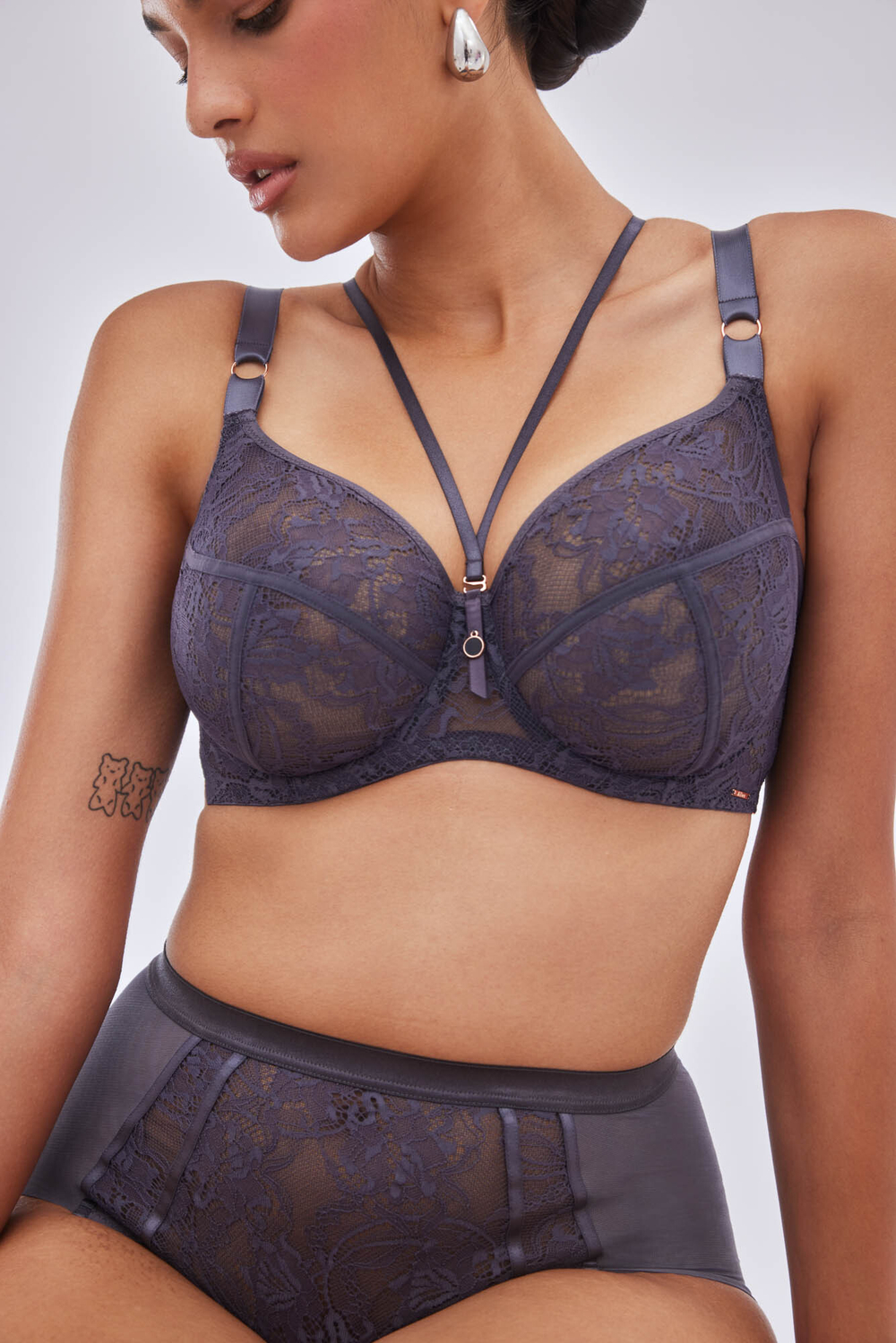 Серый бюстгальтер с мягкой чашкой Chiara (Размер: 80H) (Цвет: серый)