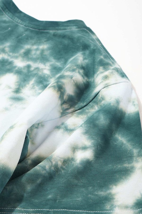 Футболка Тай-дай зеленая - фото 9