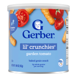 Gerber, Lil' Crunchies®, запечённый злаковый снек, для детей от 8 месяцев, томат, 42 г (1,48 унции)
