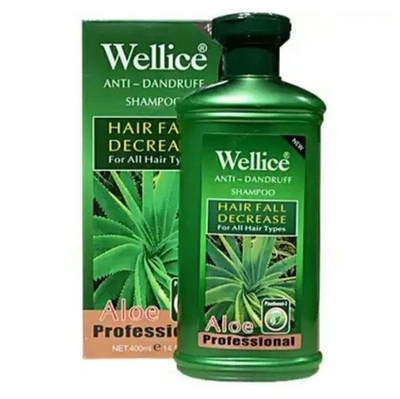 Wellice шампунь против выпадения 400 гр. АЛОЭ
