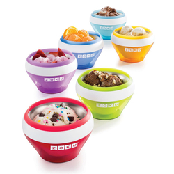 Мороженица ice cream maker голубая