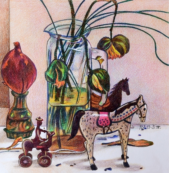 Репродукция на фотобумаге "Усталые игрушки"