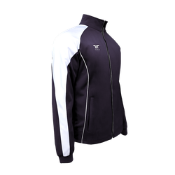 Куртка для спортивного костюма Tusah Warm Up черно-белая