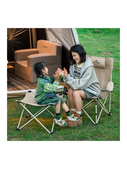 Кресло туристическое Naturehike Nightfall T05J с секцией, 149х52х79 см, до 120 кг, бежевое