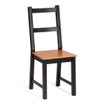 Обеденный комплект Соната (стол + 4 стула) / Sonata dining set массив сосны, стол: 120х75х73см  стул :41х50х95см, антик/чёрный