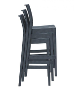 Стул пластиковый барный, Siesta Contract Jamaica, антрацит