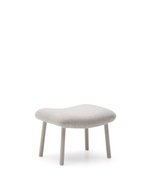 Пуф Inari бежевого цвета и стали с бежевой отделкой