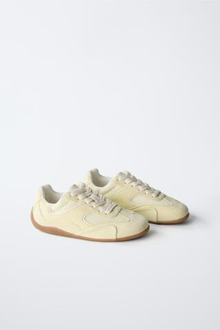 ZARA КРОССОВКИ, ЖЕЛТЫЙ