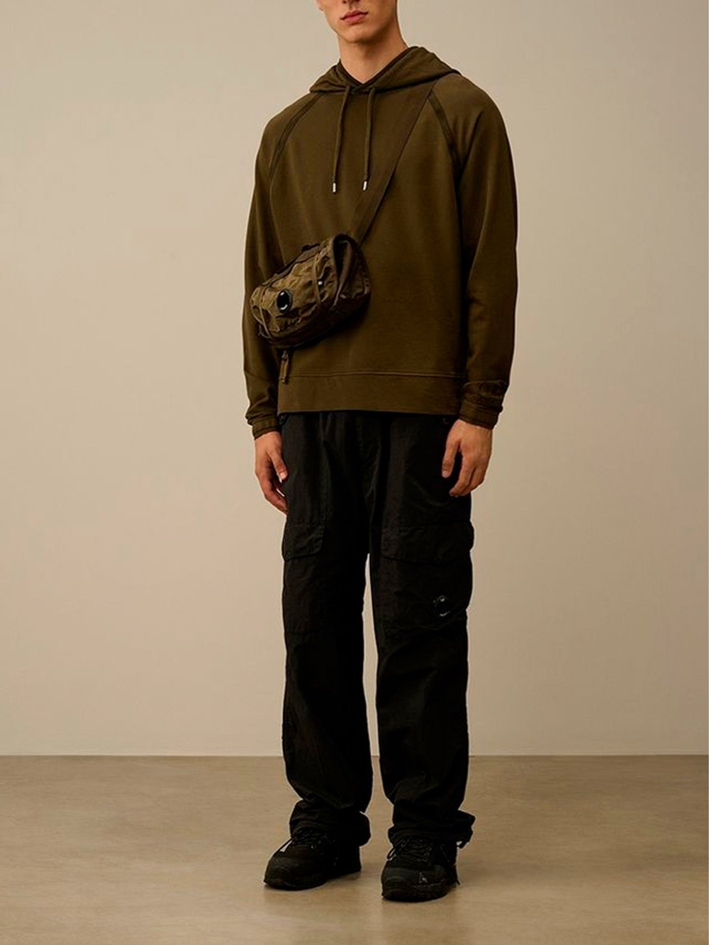 Худи C.P. Company Light Fleece 989 Khaki