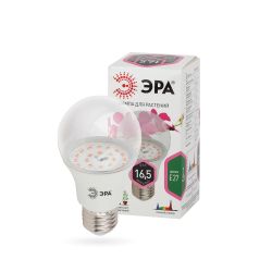 Фитолампа для растений светодиодная ЭРА FITO-11W-Ra90-E27 полного спектра 11 Вт Е27