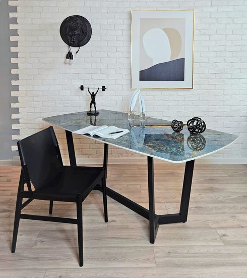 Стул Voyage черное дерево и экокожа