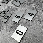 Нумерация для гардероба, наклейка на вешалки, 2х3 см