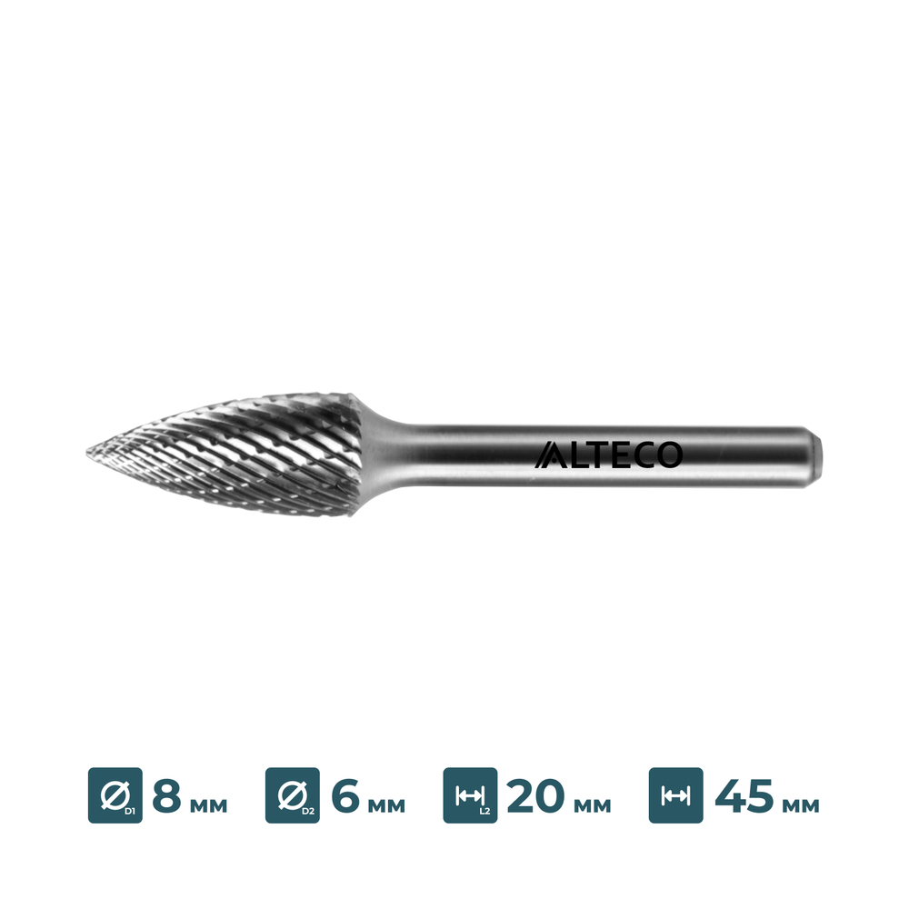 Борфреза по металлу ALTECO G 0820/6 MX