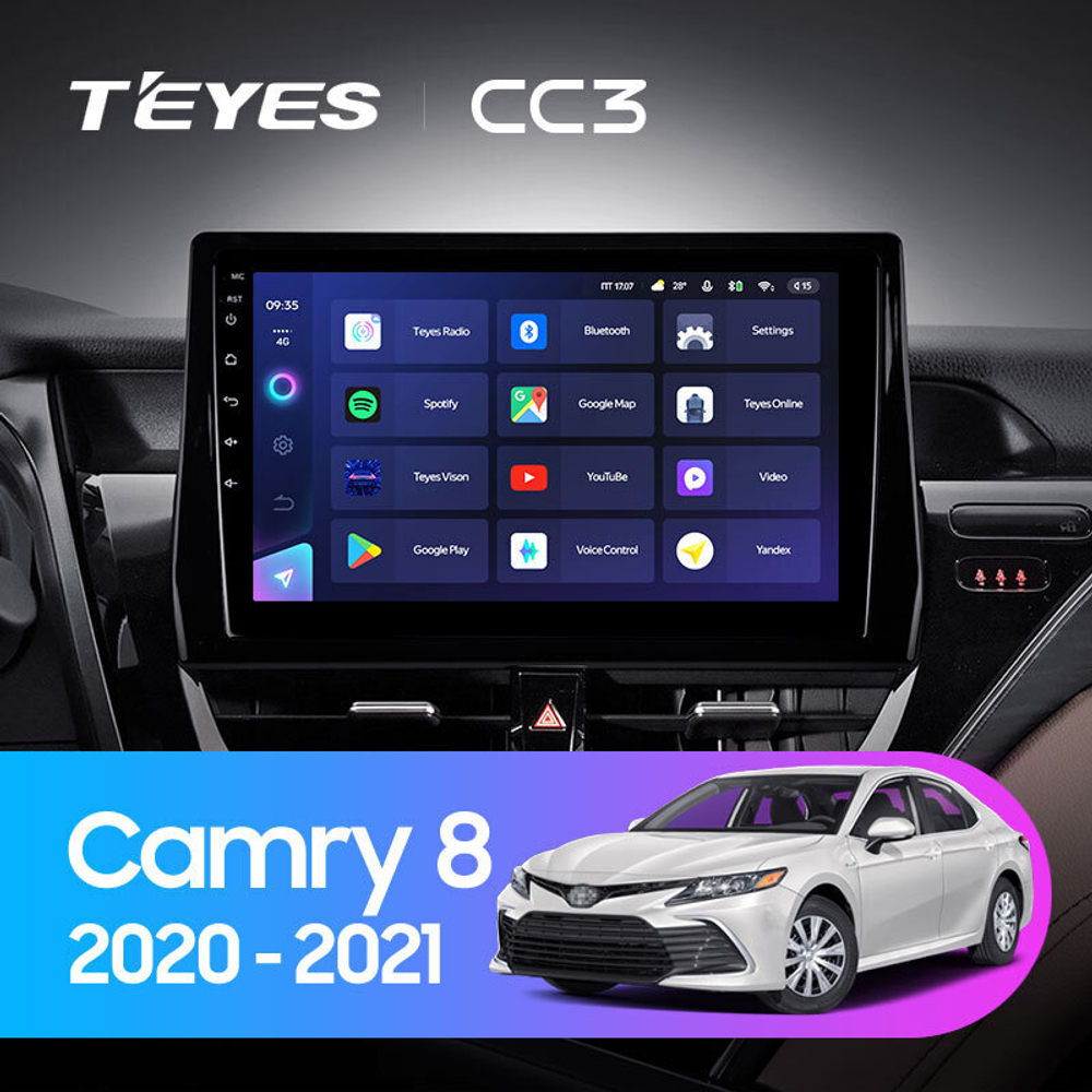 Teyes CC3 10" для Toyota Camry 8 2020-2021