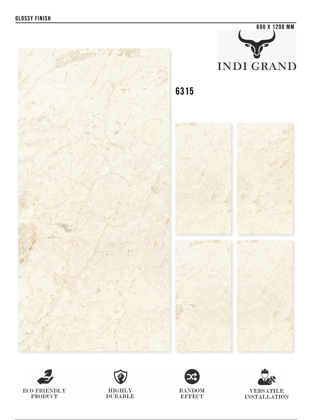 Керамогранит glossy №4 , 60х120, 6315