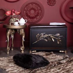 Банкетка Oliva Branch (Олива Бранч) Каштан Амбер